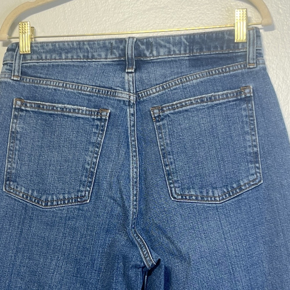 Abercrombie & Fitch The Mom High‎ Rise Tapered Destroy Cropped Jeans Size 29 - Picture 8 of 14